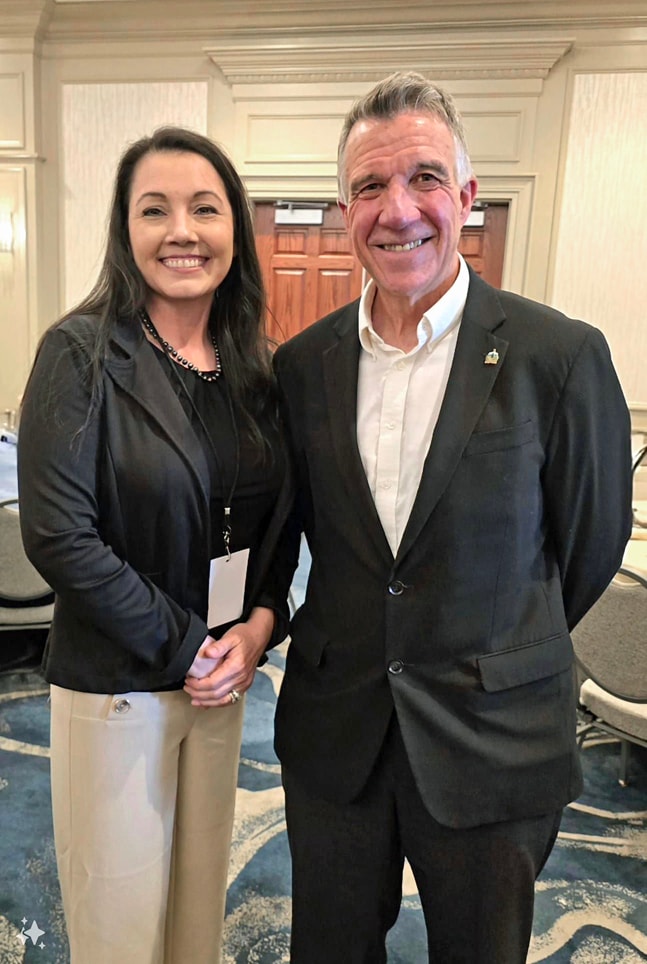 Andrea Murray with Governor Phil Scott